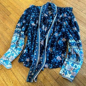 Ulla Johnson never been worn silk blouse with neck tie